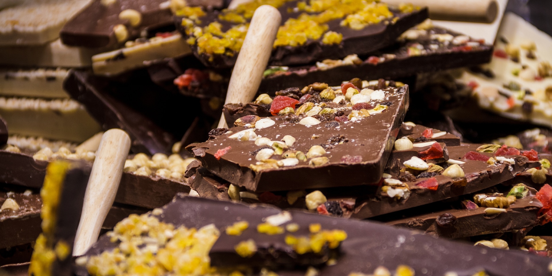 Bruchschokolade Chocolatier Einkaufen Konfisserie Pralinen Schokolade Süßigkeiten Süßwarenladen