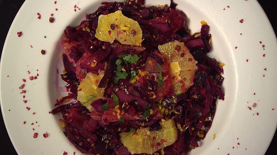 © ORF "bewusst gesund" am 10.11.2018: Rotkrautsalat mit Orangen