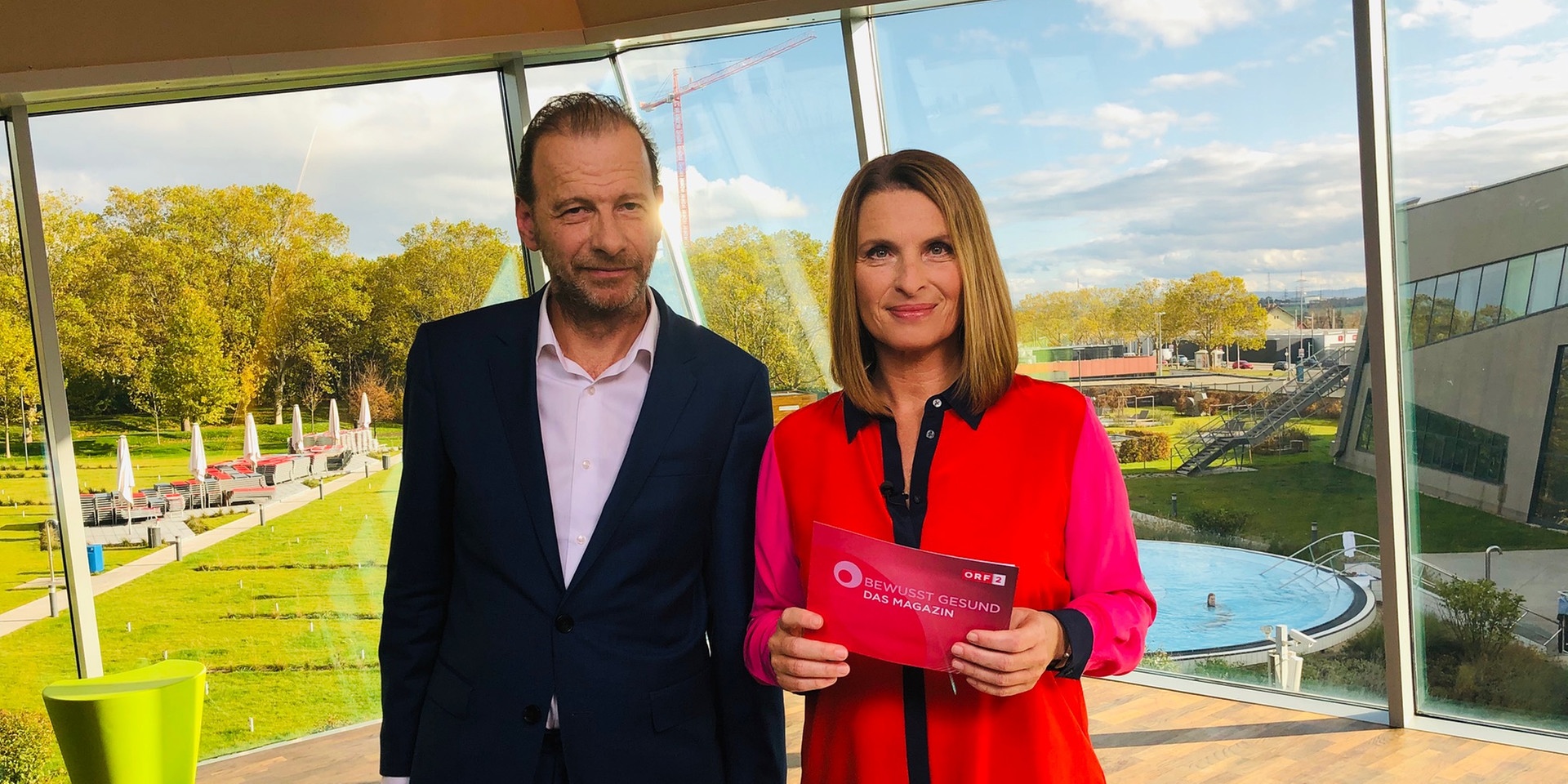 © ORF "bewusst gesund" am 9.11.2019: Univ.-Prof. Dr. Gero Kramer, Barbara Stöckl
