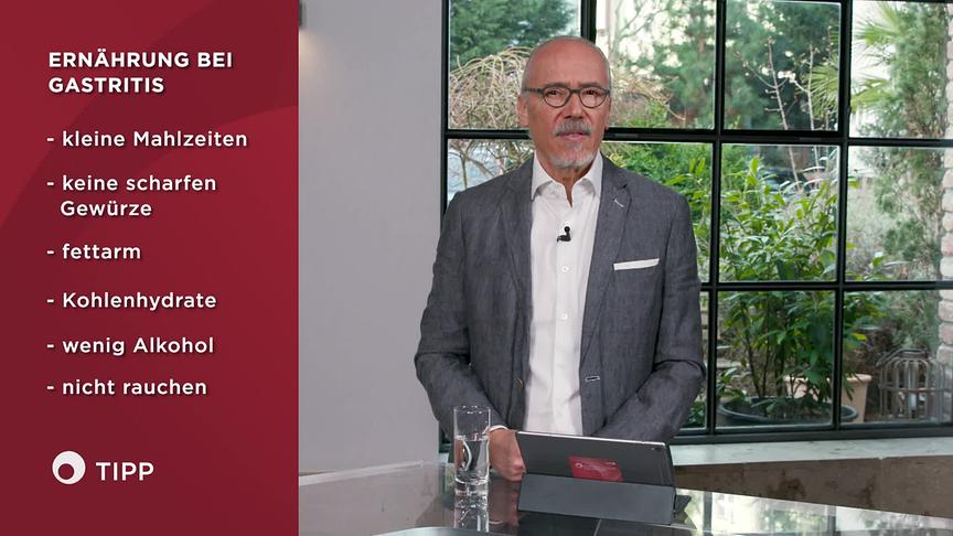 © ORF "bewusst gesund" am 25.3.2023: Ernährung bei Gastritis