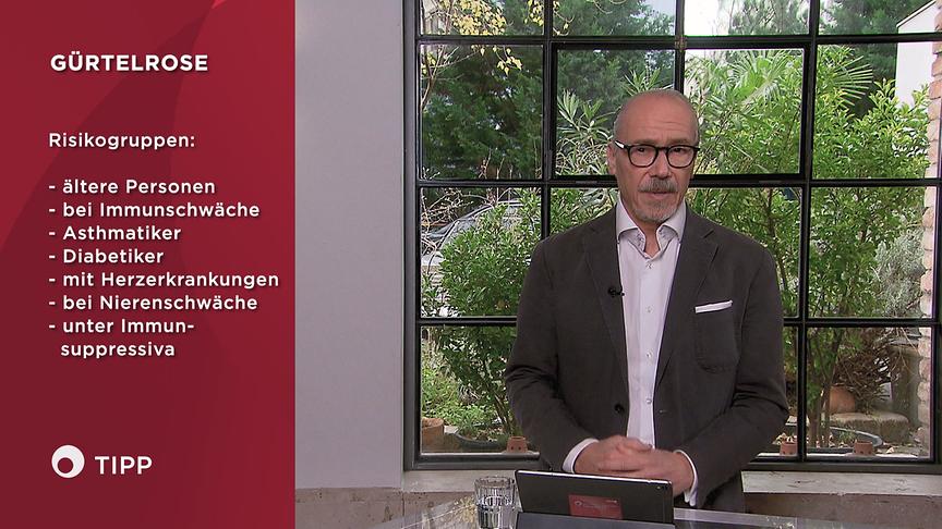© ORF "Bewusst gesund" am 14.12.2024: „Bewusst gesund“-Tipp zum Thema Gürtelrose