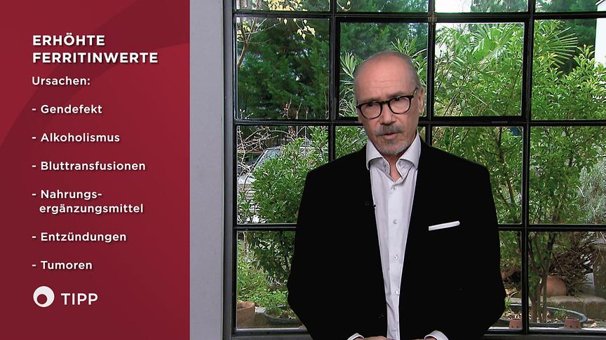 © ORF "Bewusst gesund" am 21.12.2024: „Bewusst gesund“-Tipp bei erhöhten Eisenwerten
