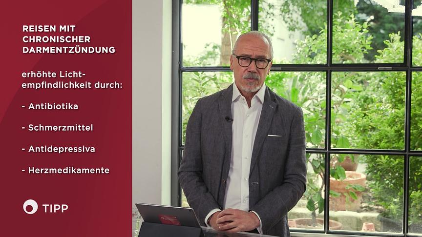 "Bewusst gesund" am 12.7.2025: Urlaub mit chronischer Darmentzündung