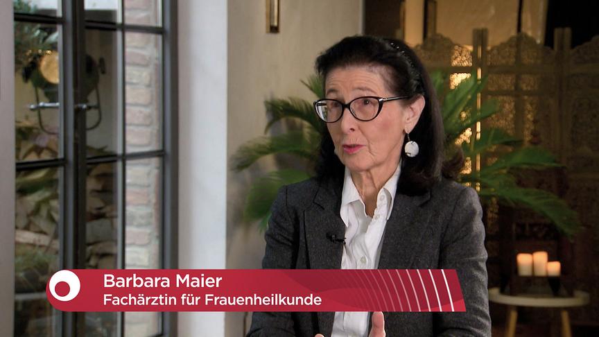 Barbara Maier, Fachärztin für Frauenheilkunde, beim Interview im "Bewusst gesund"-Studio