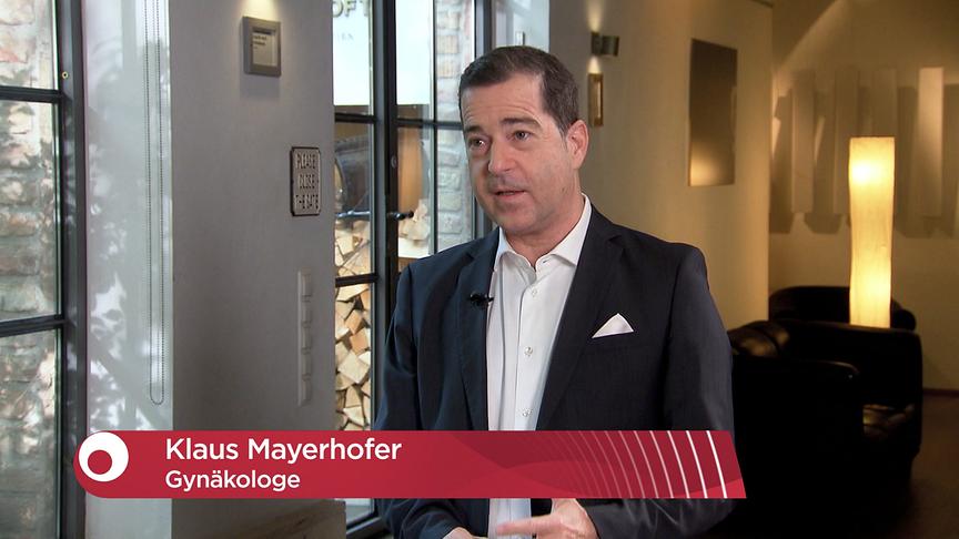 Gynäkologe Klaus Mayerhofer spricht in einem Interview im "Bewusst gesund"-Studio.