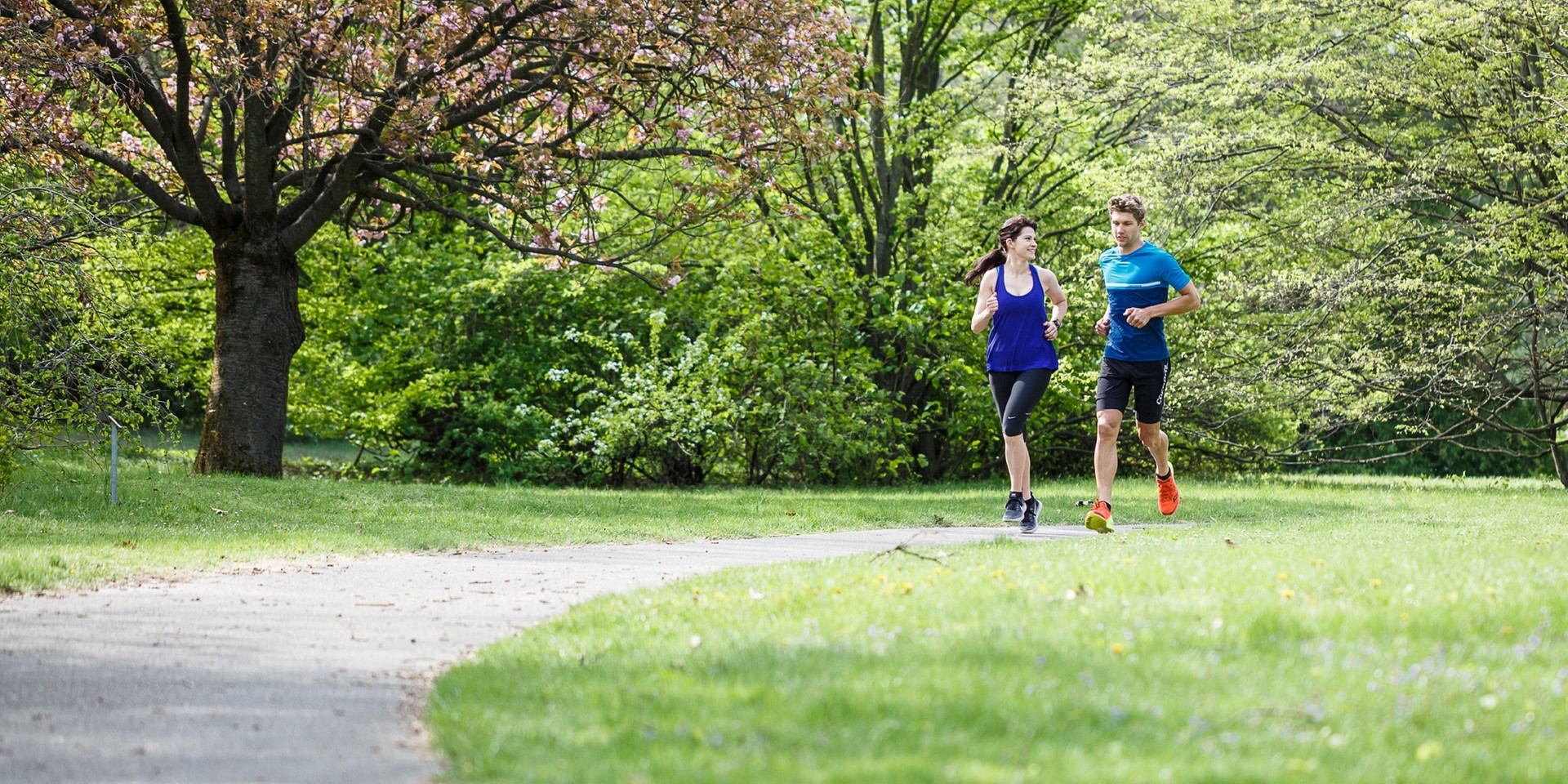 Fitness, Bewegung: Junge Menschen beim Training im Kurpark Oberlaa