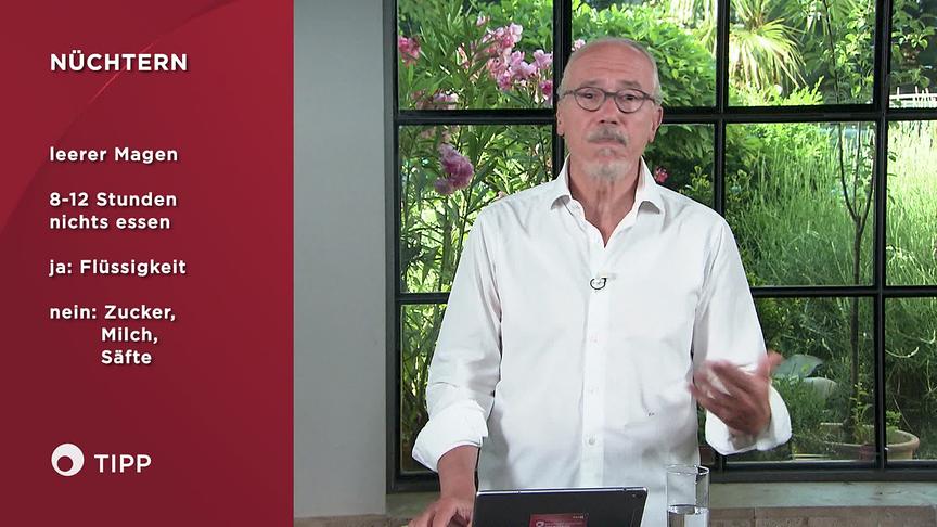 © ORF "bewusst gesund" am 3.9.2022: Begriff: Nüchtern